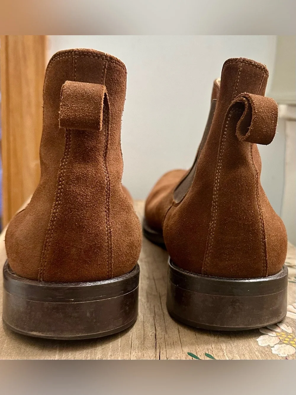 Brown Suede Chelsea Boots - Men